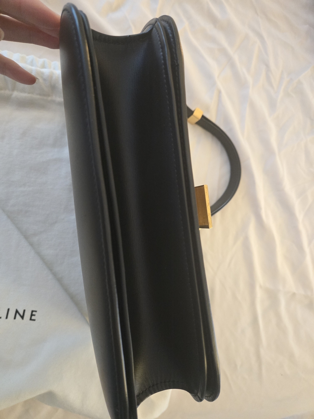 Celine Classic Box Bag In Black Size Medium - Picture 3 of 10